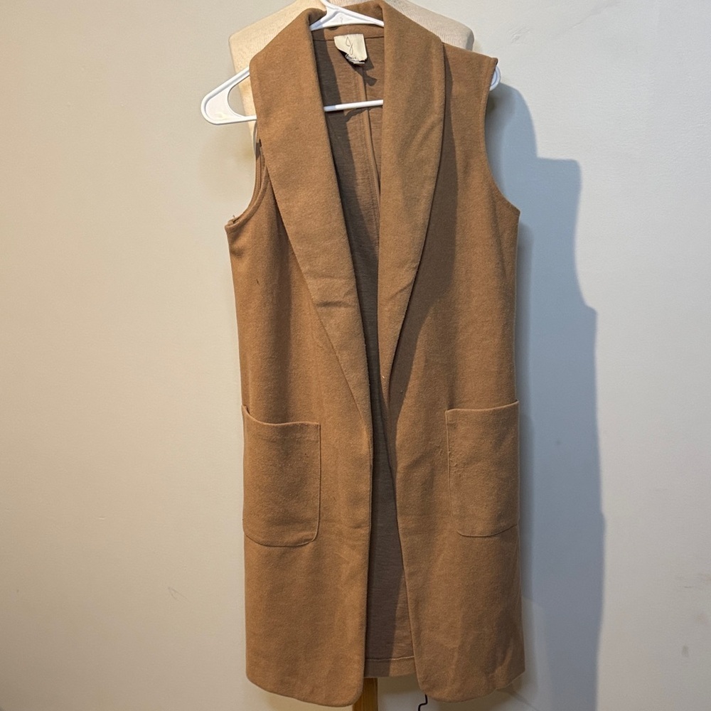 Joie Camel long length Sleeveless Vest M statement piece